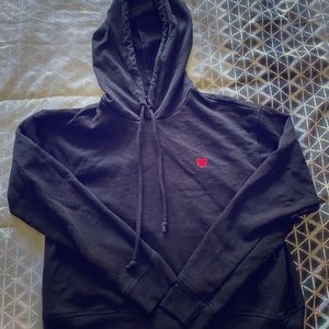 Cropped Black Hoodie